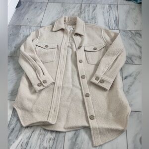 Wilfred Free The Ganna Shirt Jacket- XS- Heather Bone